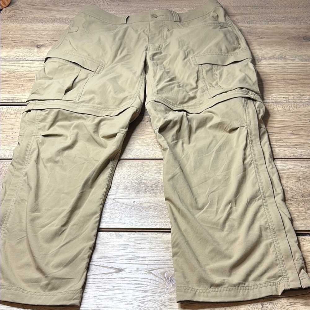 Men’s REI Asphalt Zipper Ankle Convertible Cargo Hiking Pants Size 36x29